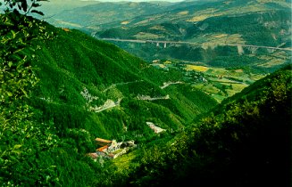 Santuario visto dall'autostrada